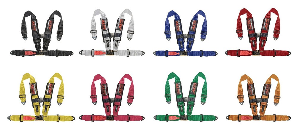 4-Point Racing Harness BLUE with 3'' Pads One Set