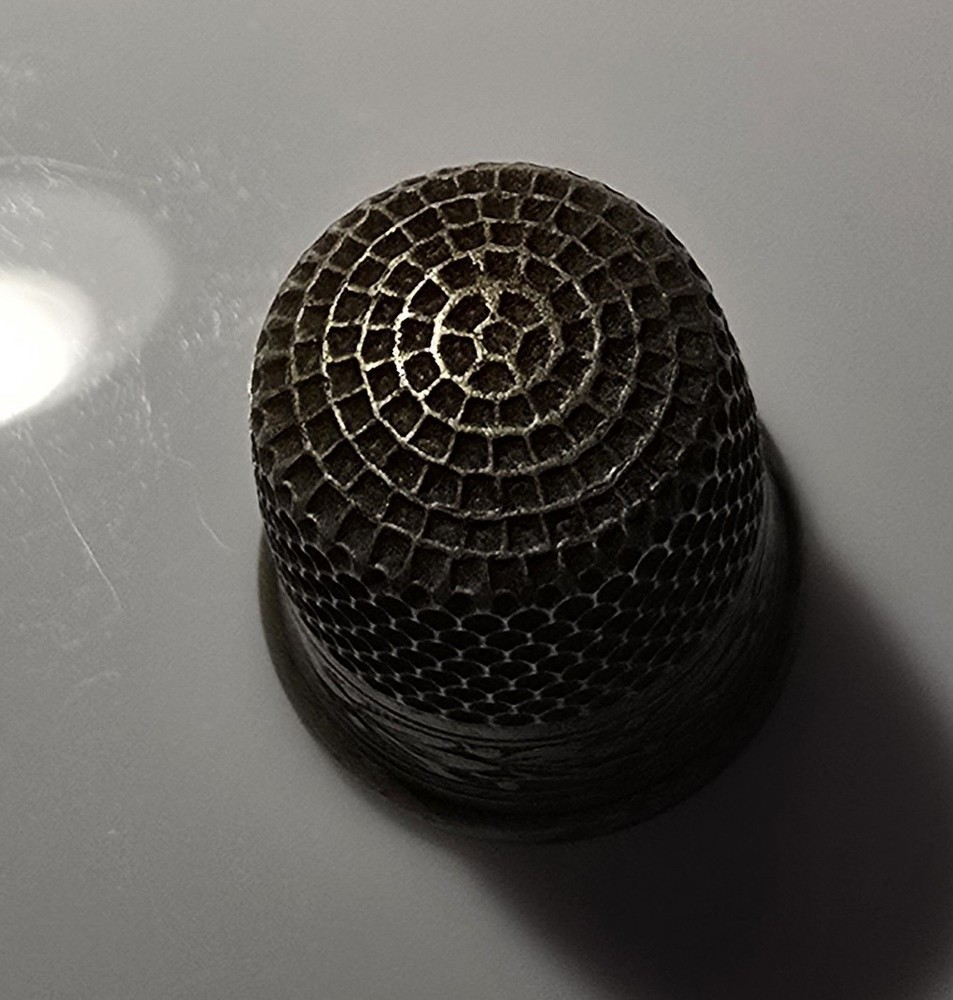Antique Sterling Decorative Thimble -Collectible