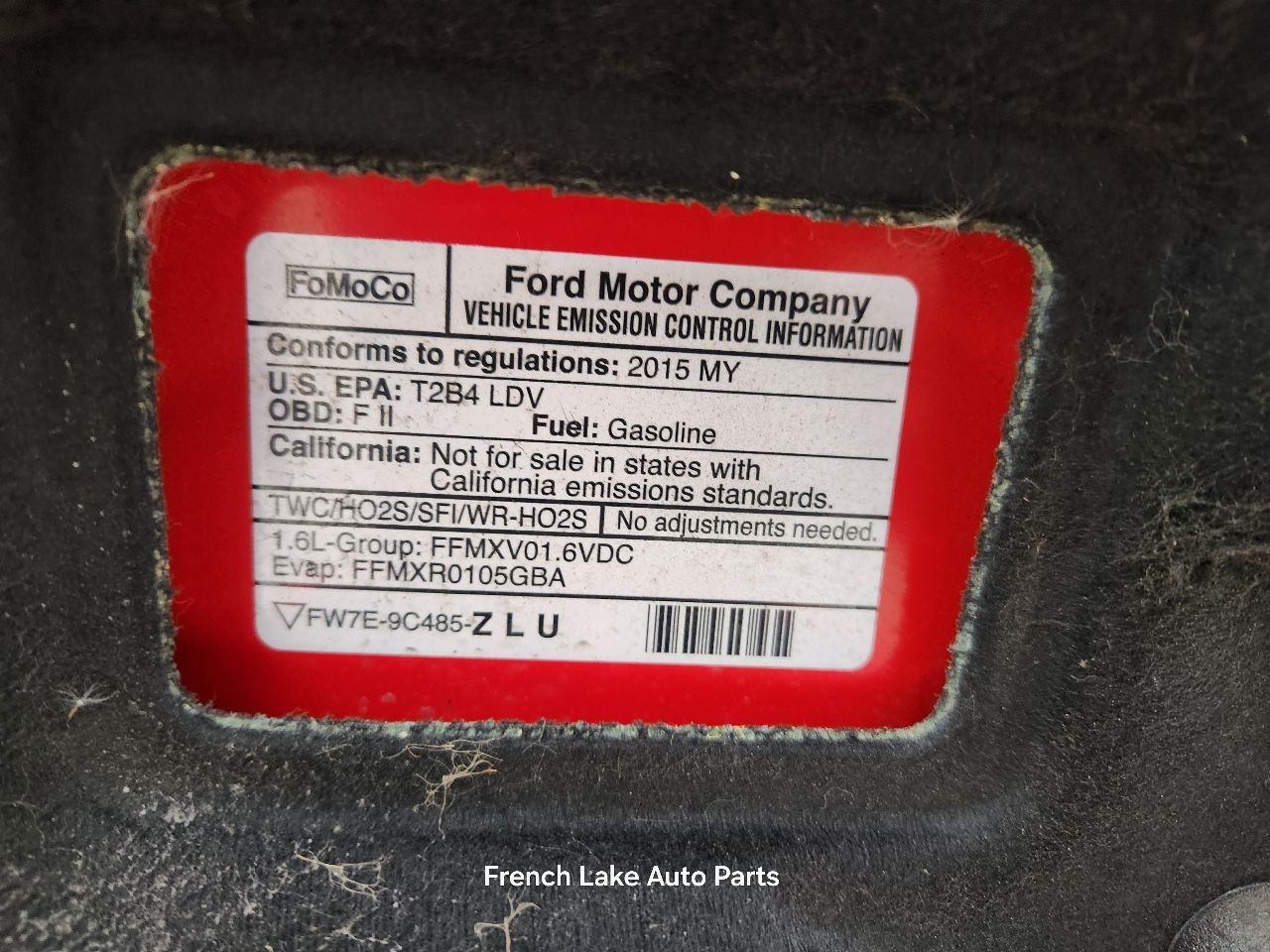 Automatic Transmission 6 Speed 1.6L Fits 14-19 FIESTA 1334531