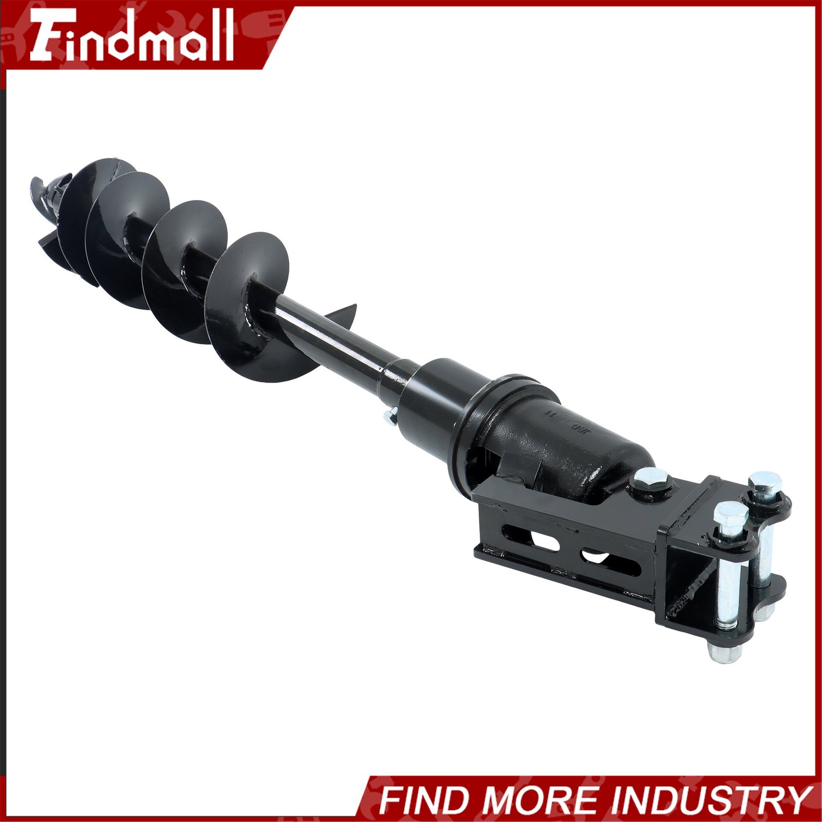 Findmall 200mm Auger Drill with Hoses for 1-1.5 Ton Mini Excavator