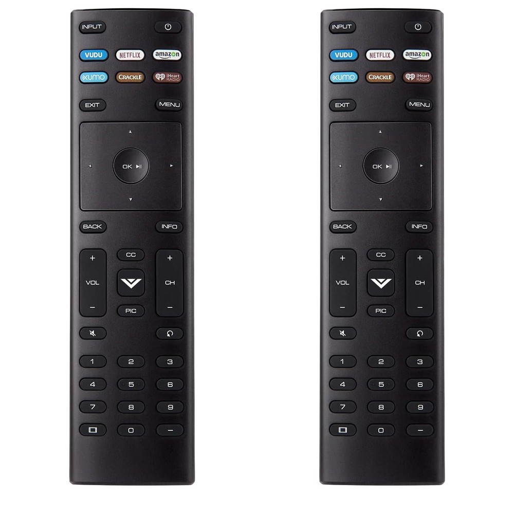 Remote for Vizio Smart TV Remote, 2-Pack Universal Replacement Control Black