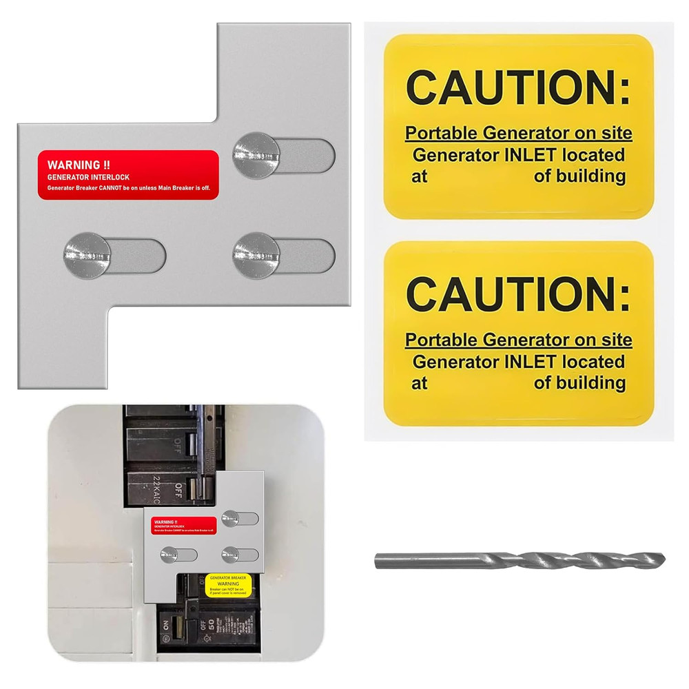 Professional Generator Interlock Kit for GE 150/200 Amp Panels, 1 Set