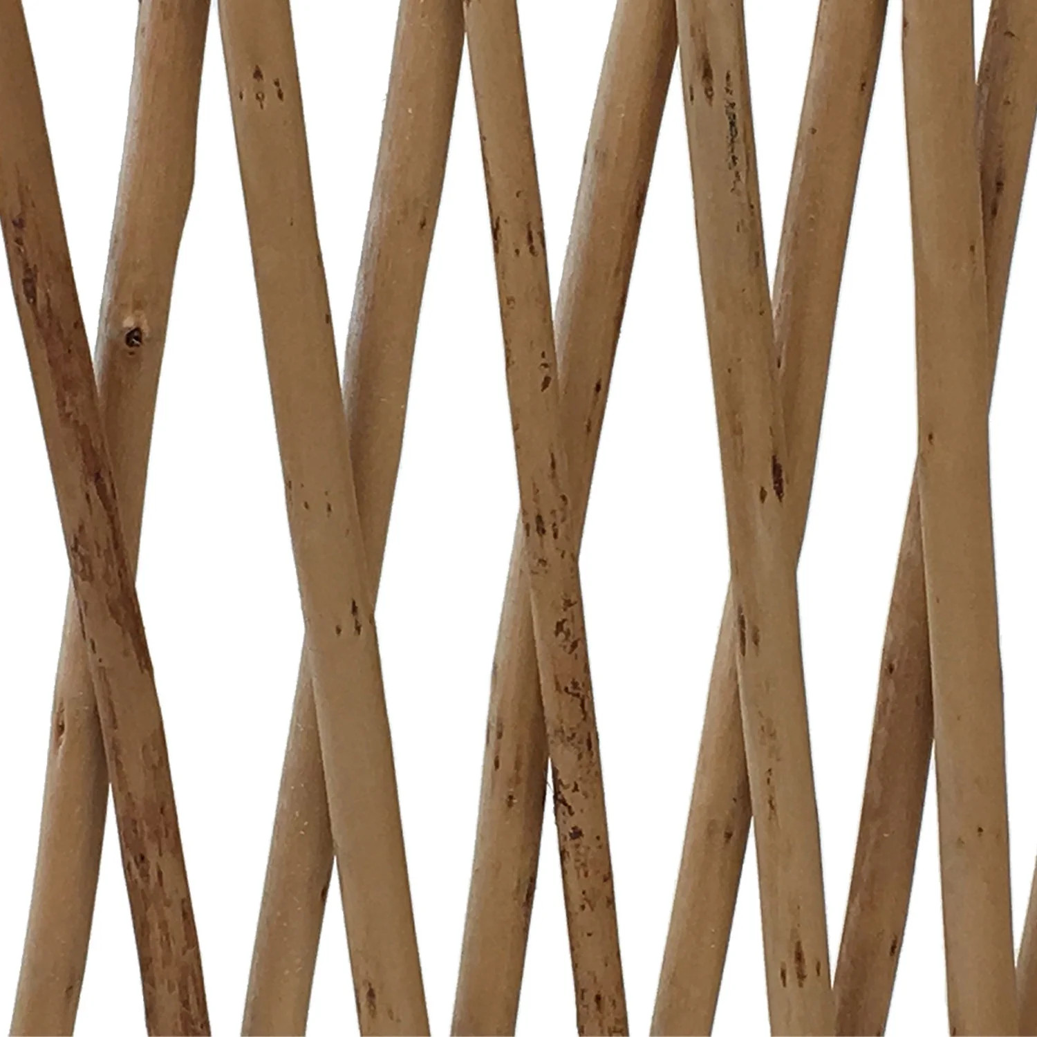 Backyard X-Scapes 72" L x 32" H x 0.5" D Peeled Willow Wood Trellis Plant