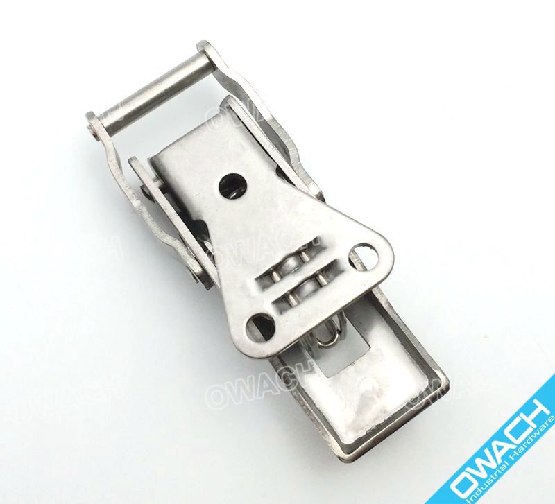 3" Stainless Steel Draw Latch Secondary Catch, with Spring, Toggle Latch
