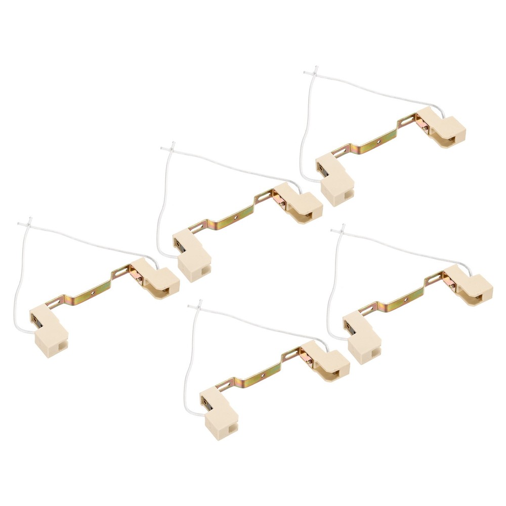 5Pcs 118mm R7S Socket Double-End Lamp Holder Halogen Socket Multicolor White