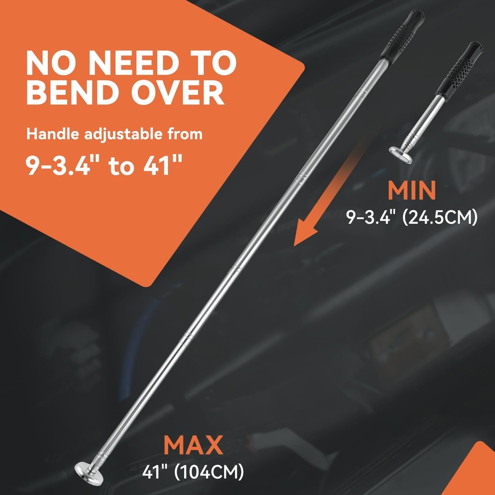 Telescoping Magnetic Pickup Tool with 50lb Pull Force, Magnet Stick Extendabl...