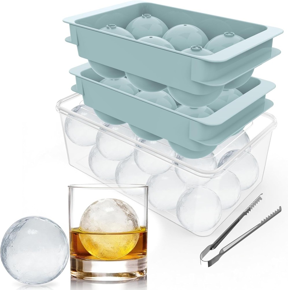 Lar Ice Ball Maker , Round Ice Cube  for Whiskey Bourbon