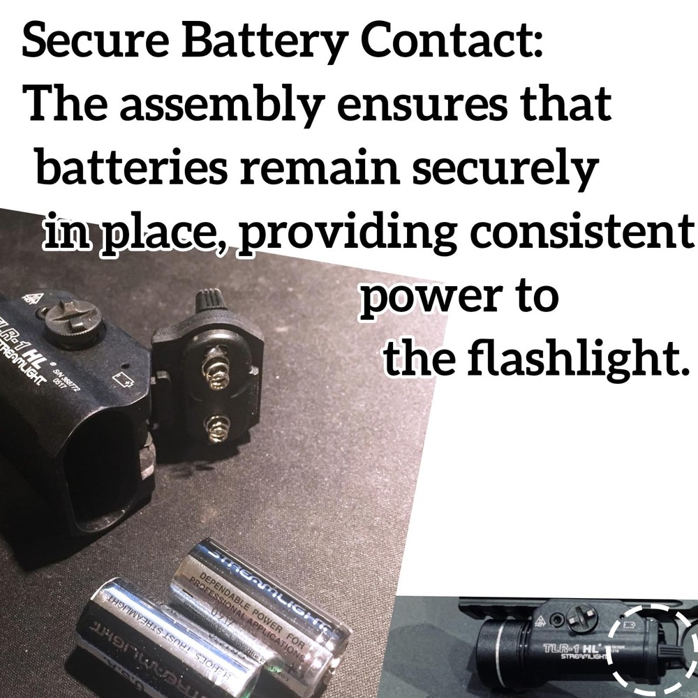 TLR1 Flashlight Pressure Switch Compatible with Streamlight Battery Black