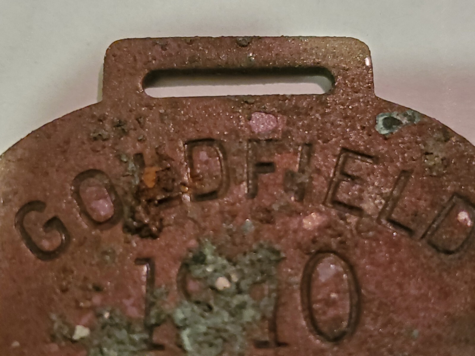 Goldfield Nevada NV 1910 Advertising watch fob, trade token, key, Hotel, fob (Y8