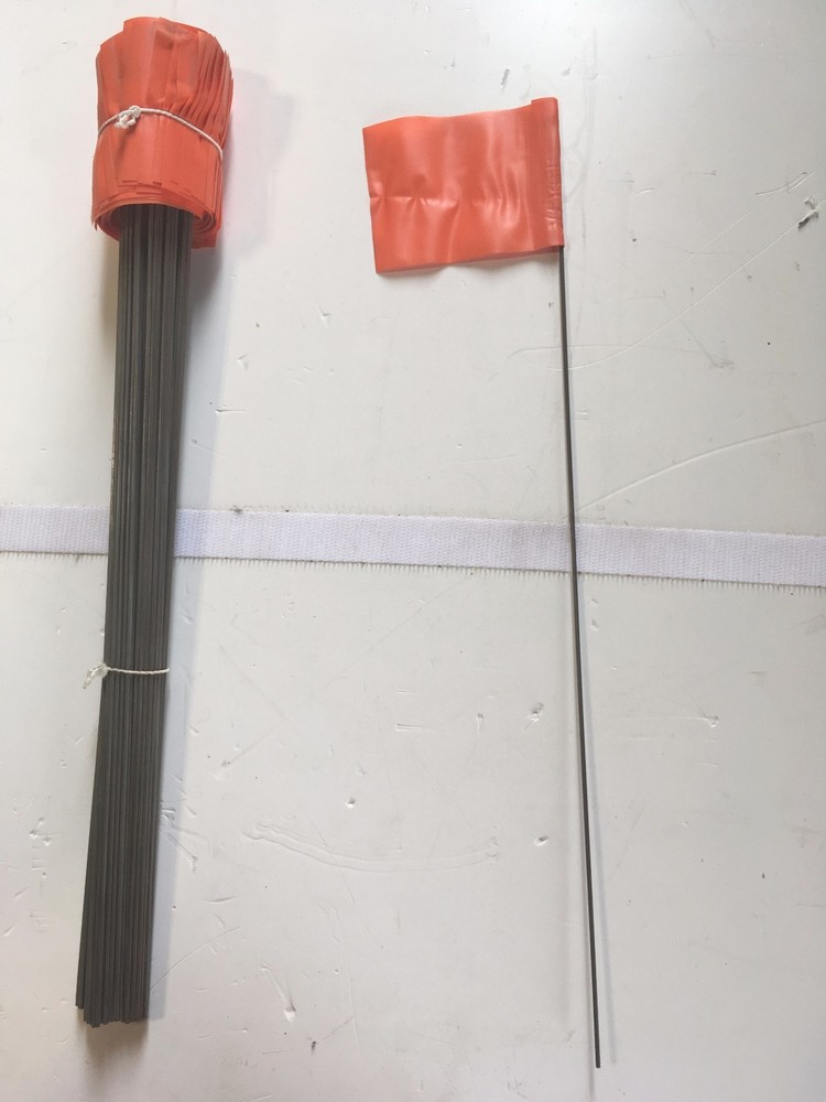 Bundle of 100 Blackburn Orange Flags 15"