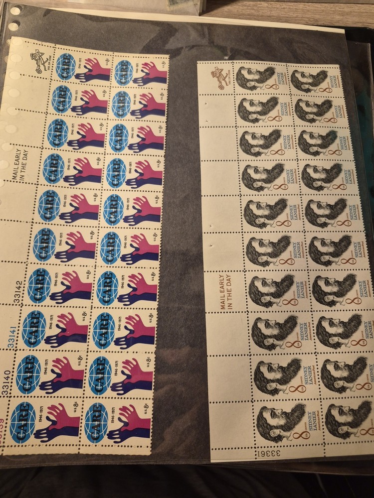 U S Classic N Blocks Set Mixed Lot, Mostly Mint With Few Uesd