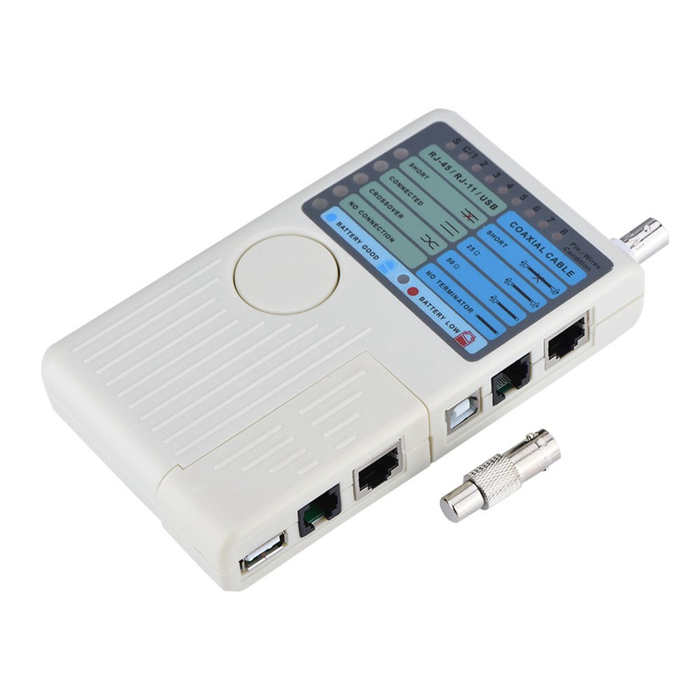 RJ45 / RJ11 / USB / BNC Network Tester LAN Cable Tracker Detector