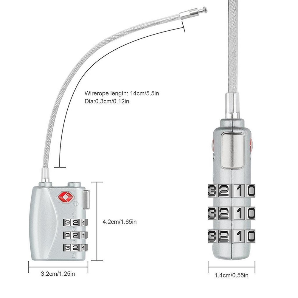 Combination Lock Combination Luggage Padlocks for Travel