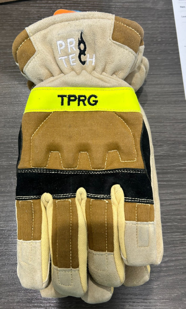 Pro-Tech TPR Gold Structural Firefighting Gloves MFG: 6/2018