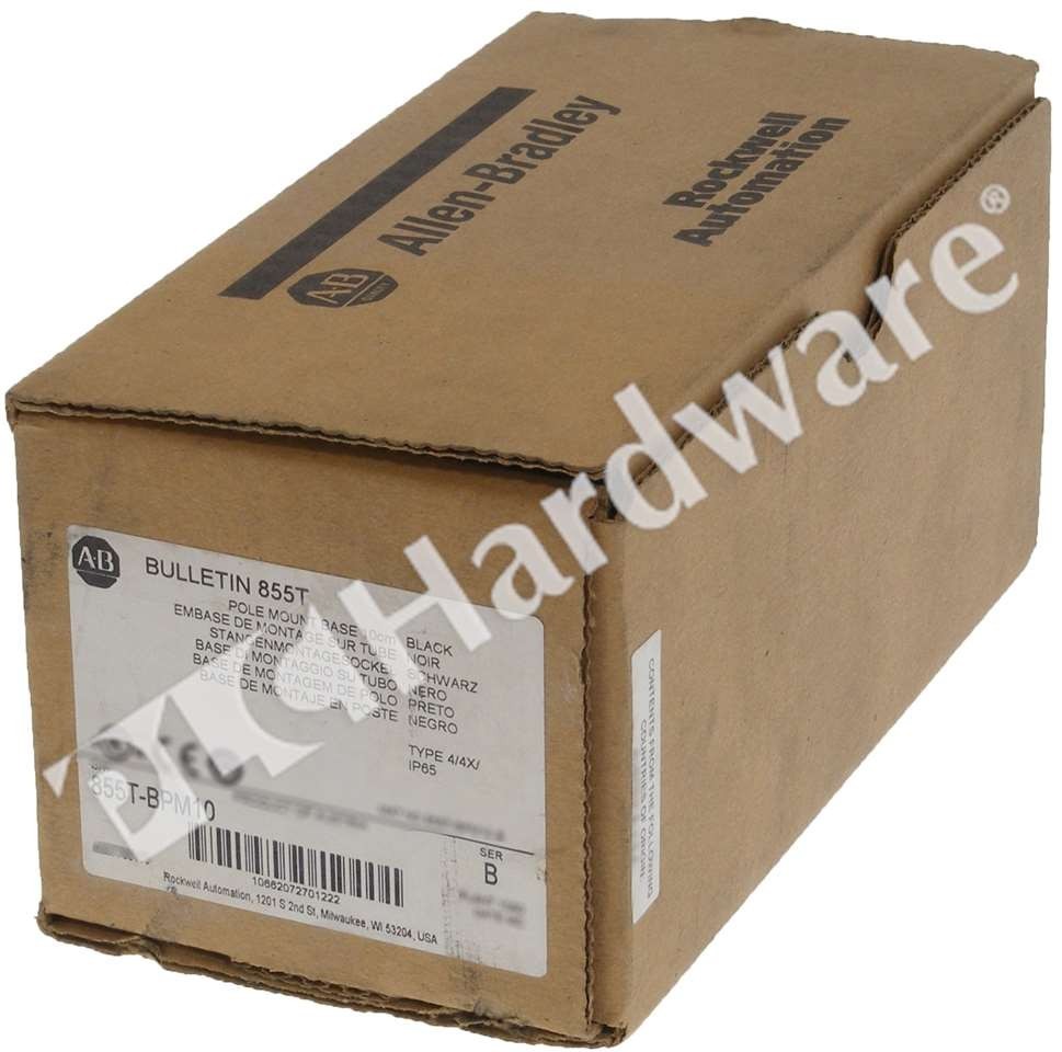 Open Pre-owned Allen Bradley 855T-BPM10 Ser B Control Tower Stack Mounting Base