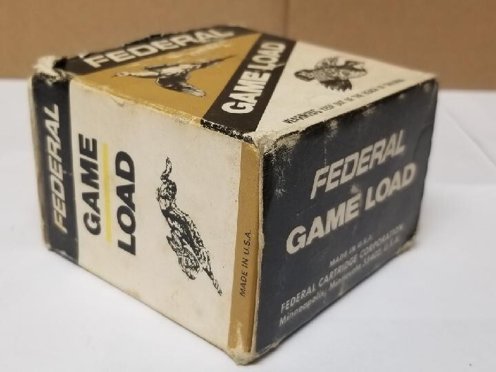 Empty 20 Ga Federal Game Load Shotgun Shell Box