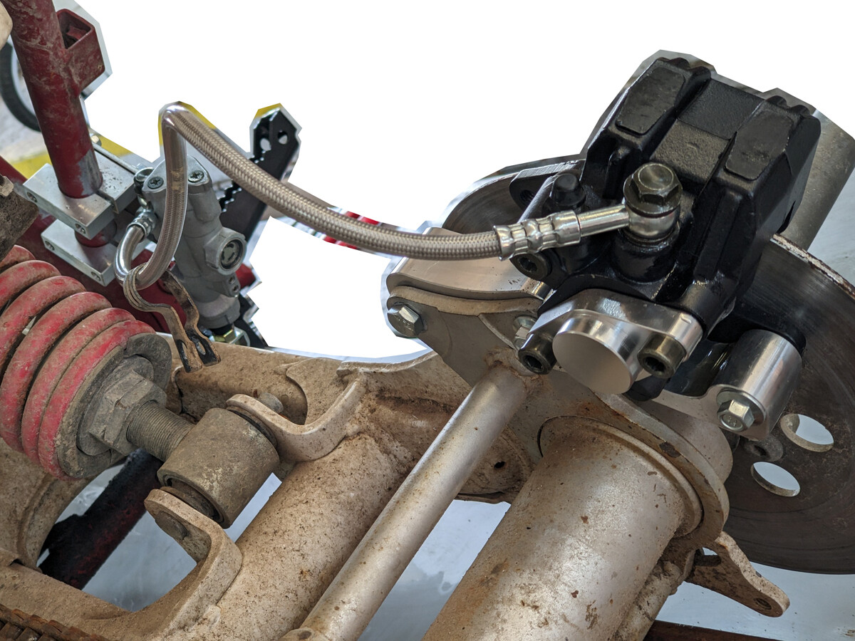 CRU Complete Rear Hydraulic Brake Assy Caliper Kit 88-02 Yamaha YFS 200 Blaster