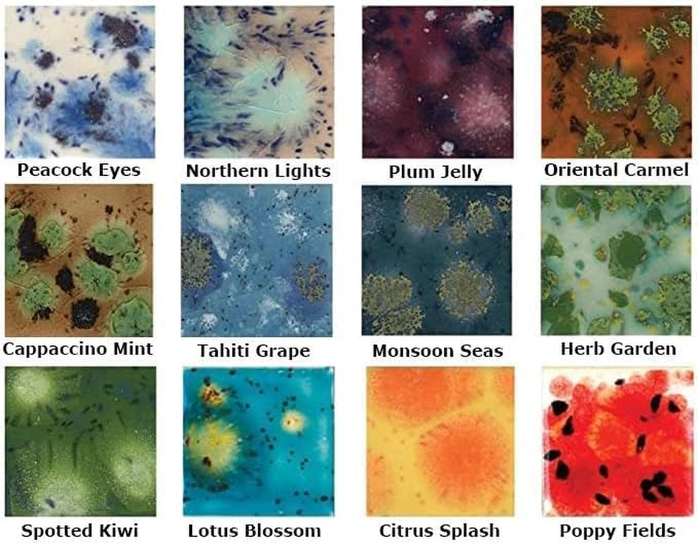 Crystalites Glaze Set 4 Oz - 12 Jars, (S-2KIT2)