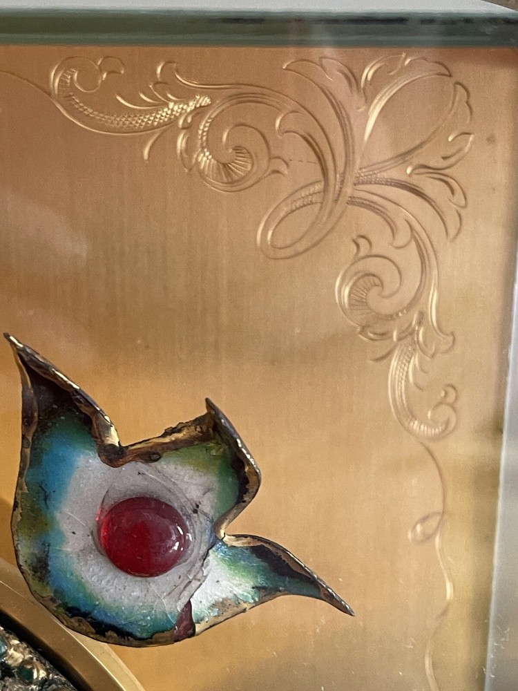 HOUR LAVIGNE - Enameled Mantle Clock - Needs Work