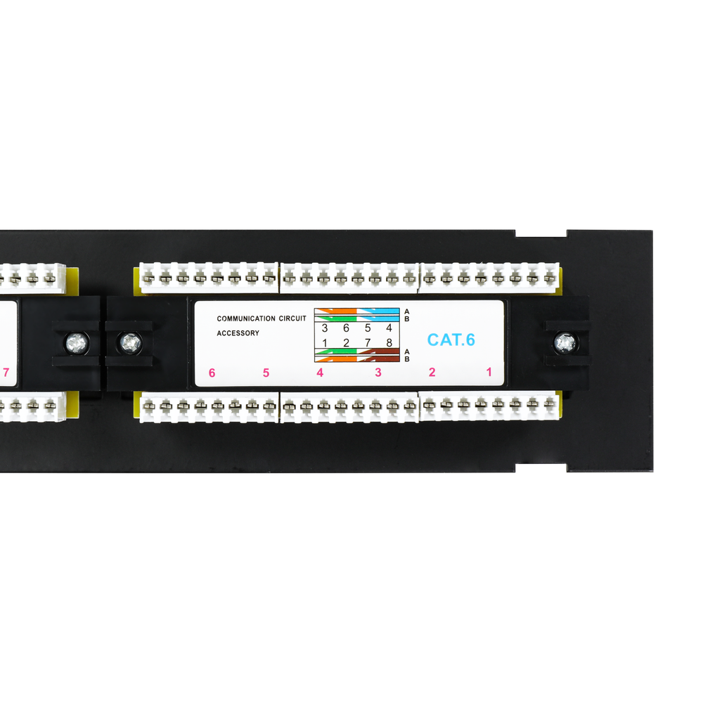 Cat6 12 Port Patch Panel RJ45 110 Mini Surface Wall Mount