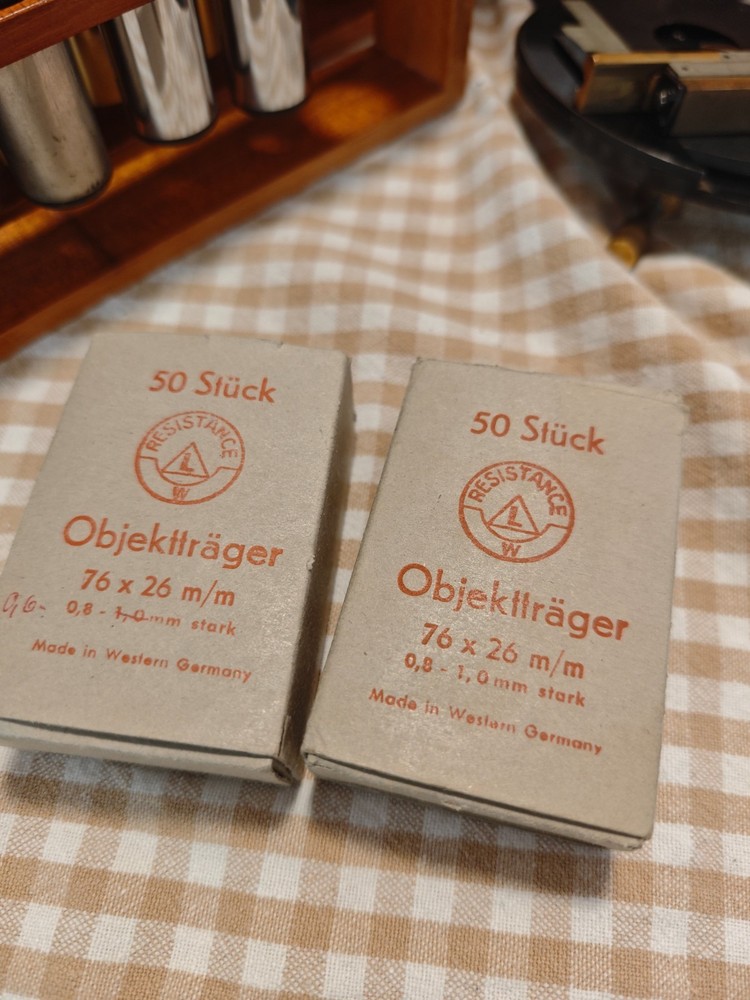 antique e. leitz wetzlar microscope