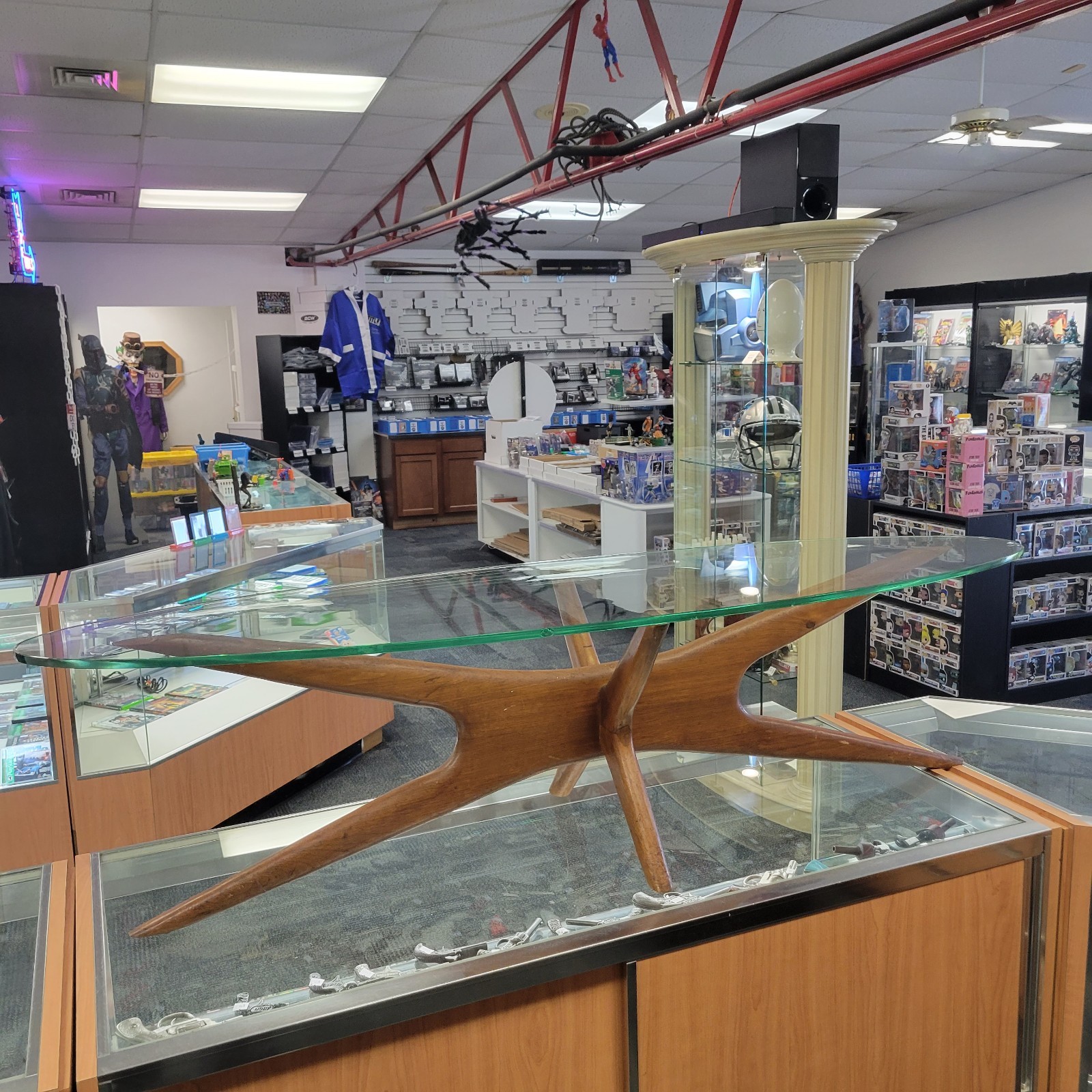 Vintage Adrian Pearsall Mid Century Walnut Jacks Coffee Table