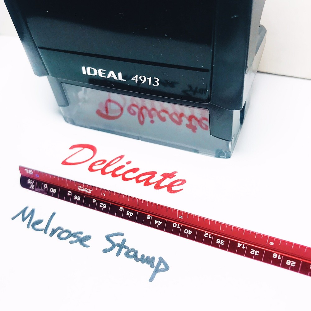 Delicate Rubber Stamp Red Ink Self Inking Ideal 4913