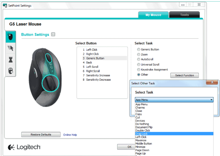 Logitech SetPoint CD-ROM for Windows
