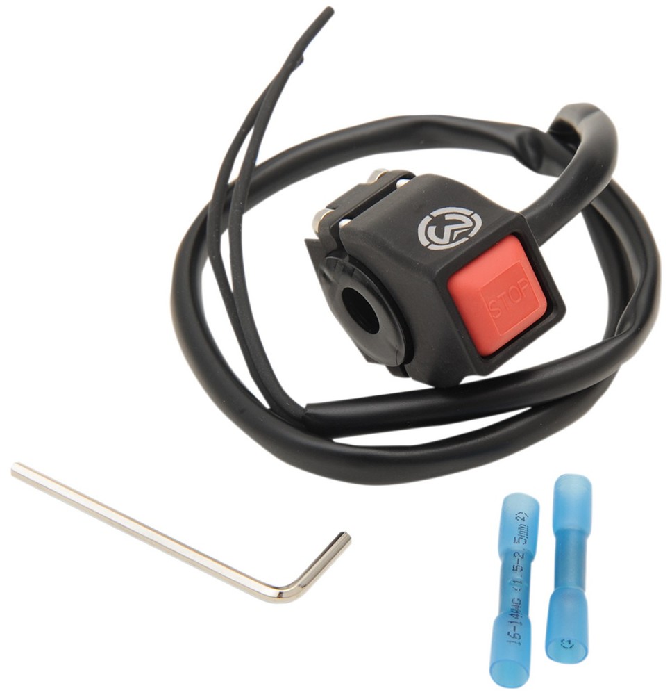 Moose Kill Switch | Normally Open | 7/8" Bars | Black Aluminum (2106-0176)