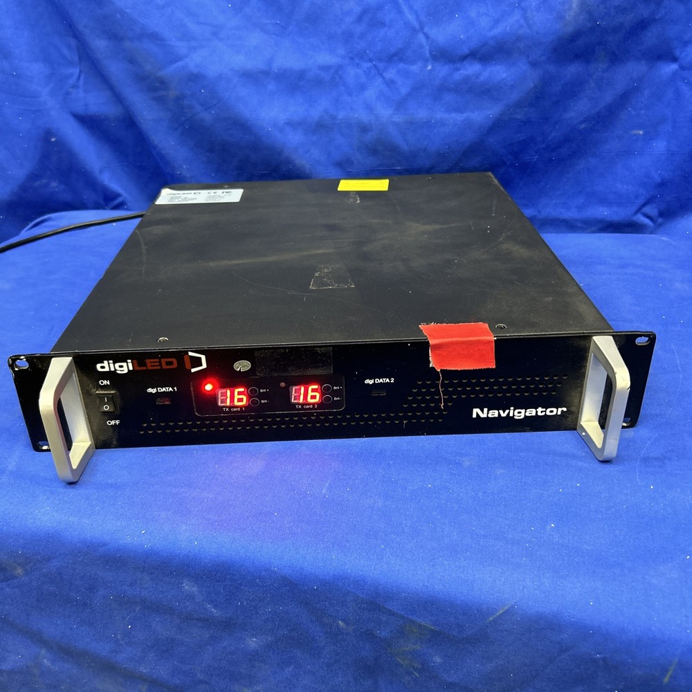 DigiLed model Navigator 12-12 Rack mount with handles lights up untested