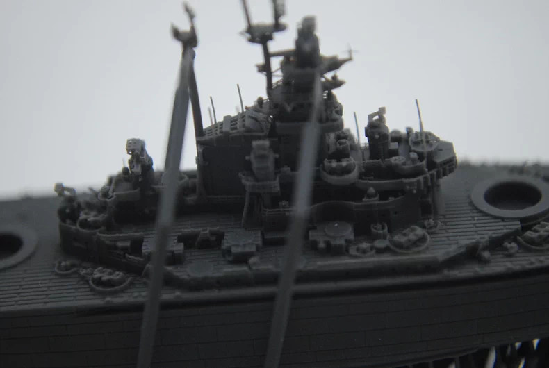 3D Printed 1/2000 U.S. Navy Massachusetts Battleship Unpainted Model Kit.