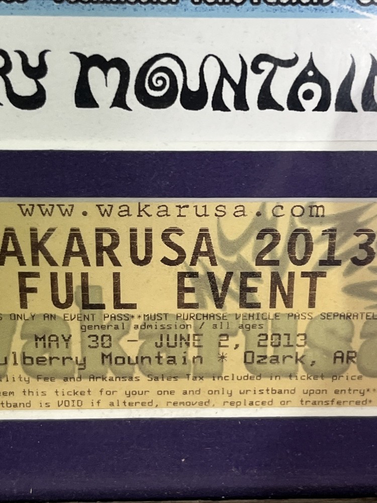 MINT FRAMED EMEK Widespread Panic Black Crowes 2013 Wakarusa Poster