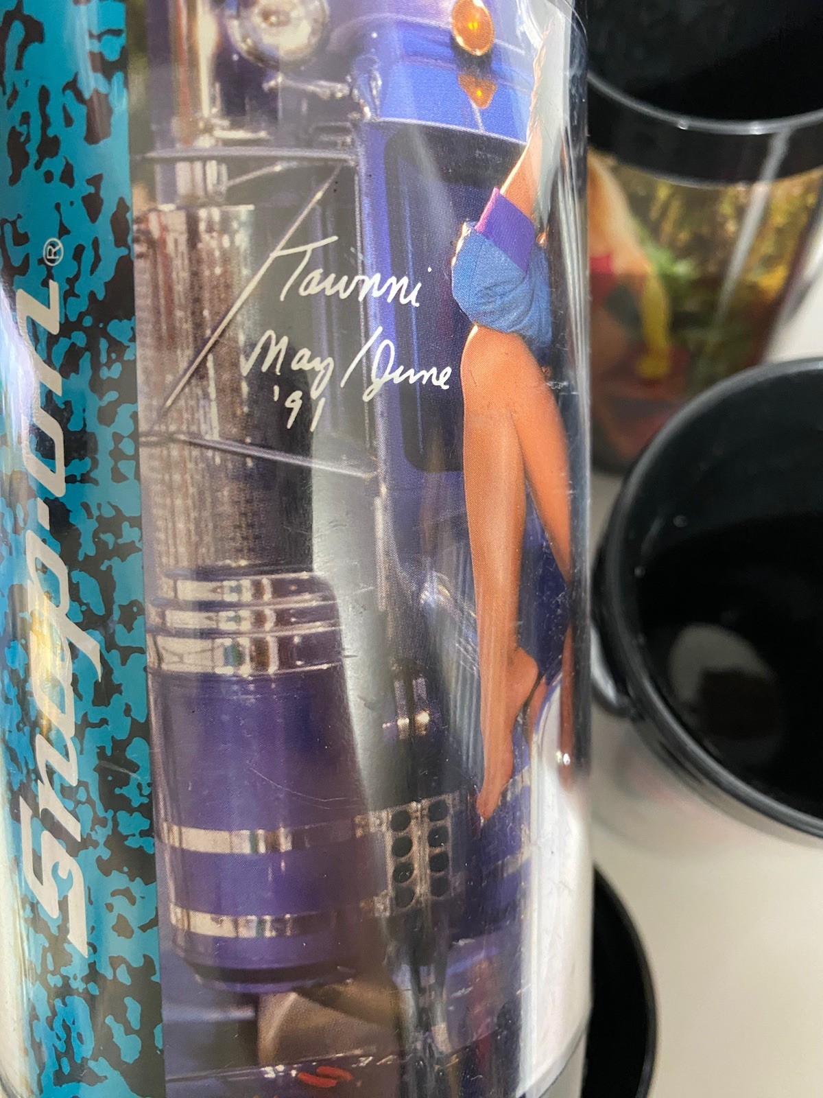 Lot of 10 Vintage Snap-On Tool Mate Mugs 80s 90s Pin-Up Plastic Thermo Serve