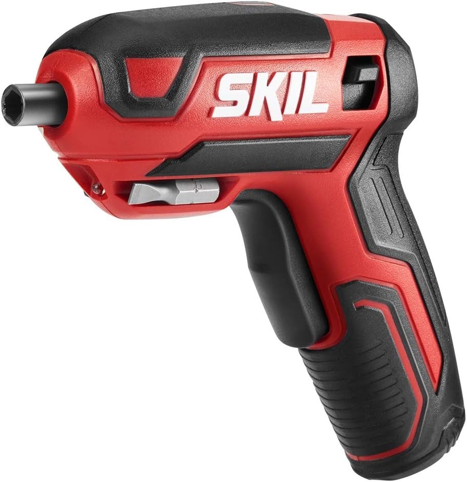 Ergonomic Rechargeable 4V Screwdriver Set - 9 Bits & USB Charging Convenience