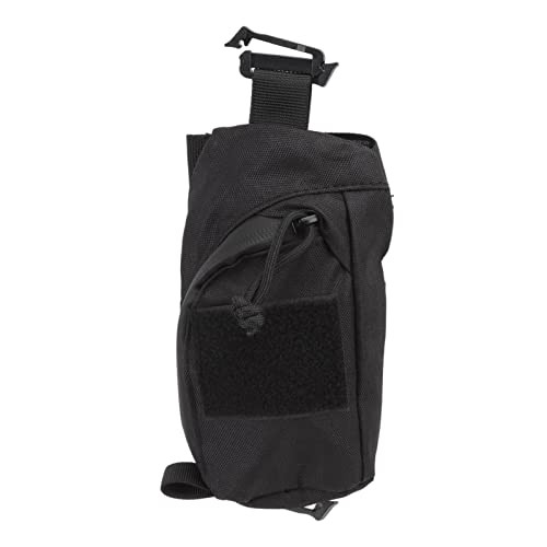 Backpack Shoulder Strap Pouch,Clip On Pouch Attachment Bag Accessory Black