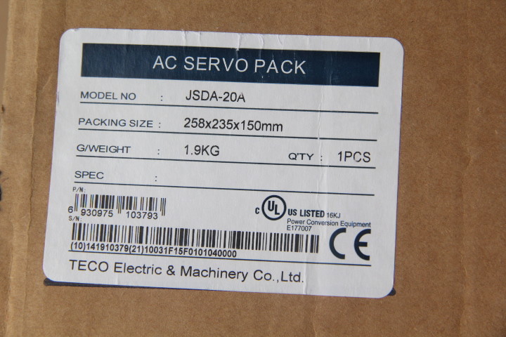 NEW ORIGINAL TECO AC SERVO DRIVER JSDA-20A JSDA20A