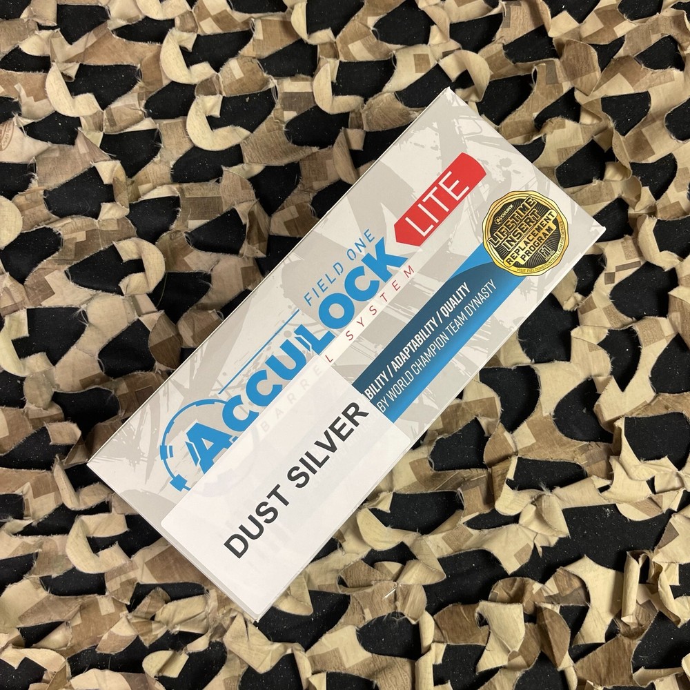 NEW Field One Acculock Lite Barrel Kit - Autococker Threaded - Dust Silver