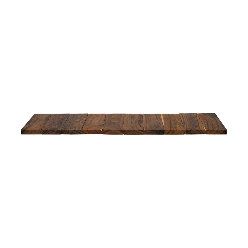 Exotic Wood - Hardwood Ironwood Blanks - 5 1/8 x 1 1/4 x 3/8 inches – Pack of 10