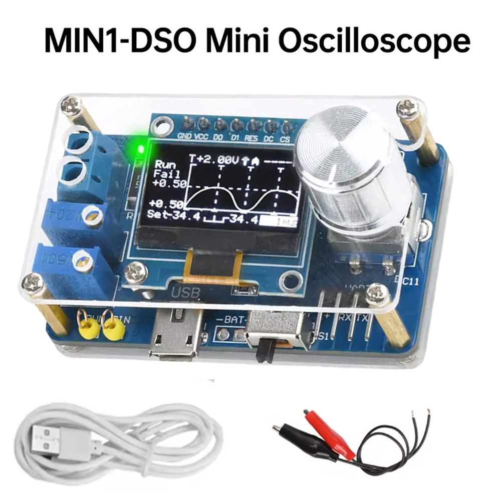 DIY Mini Digital Oscilloscope Electronic Kit STC Soldering Practice Project Kit