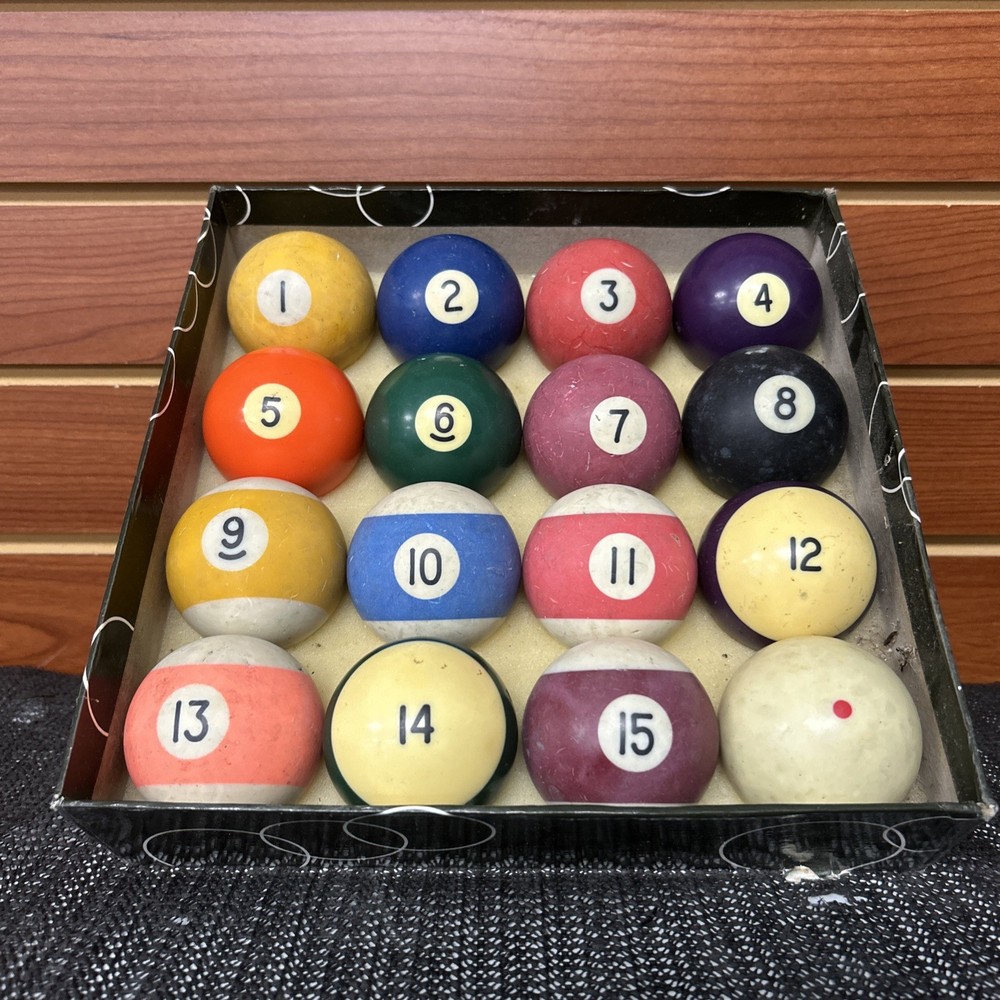 Standard Billiards Pool Ball Set Preowned