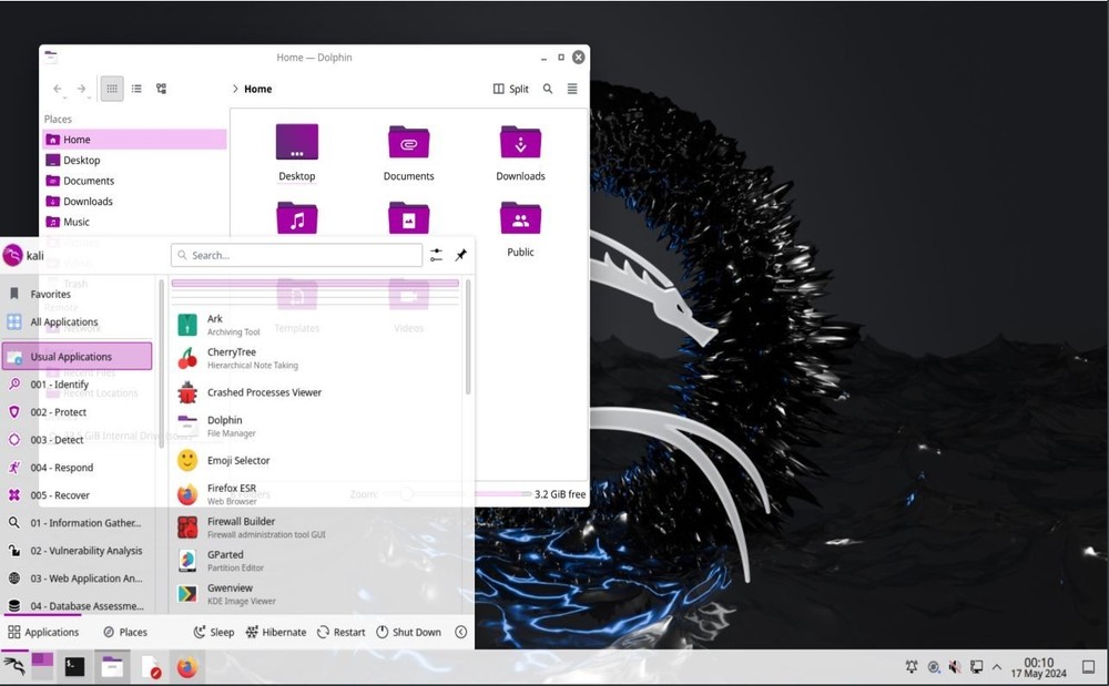 Kali Linux Purple 2025.2 Bootable USB (64-bit, Legacy & UEFI Compatible)