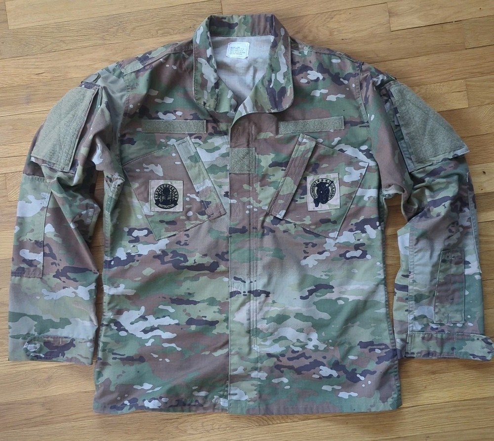 U.S. Army Combat Uniform Recruiter Instructor Camo Coat Jacket Size Medium Long