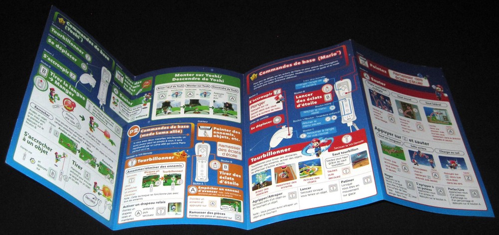 Super Mario Galaxy 2 - "Basic Controls" Insert Only (Nintendo Wii)