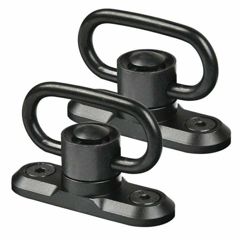 2Pcs M-LOK MLOK Quick Release Sling Mount Push Button QD Sling Swivel Adaptor
