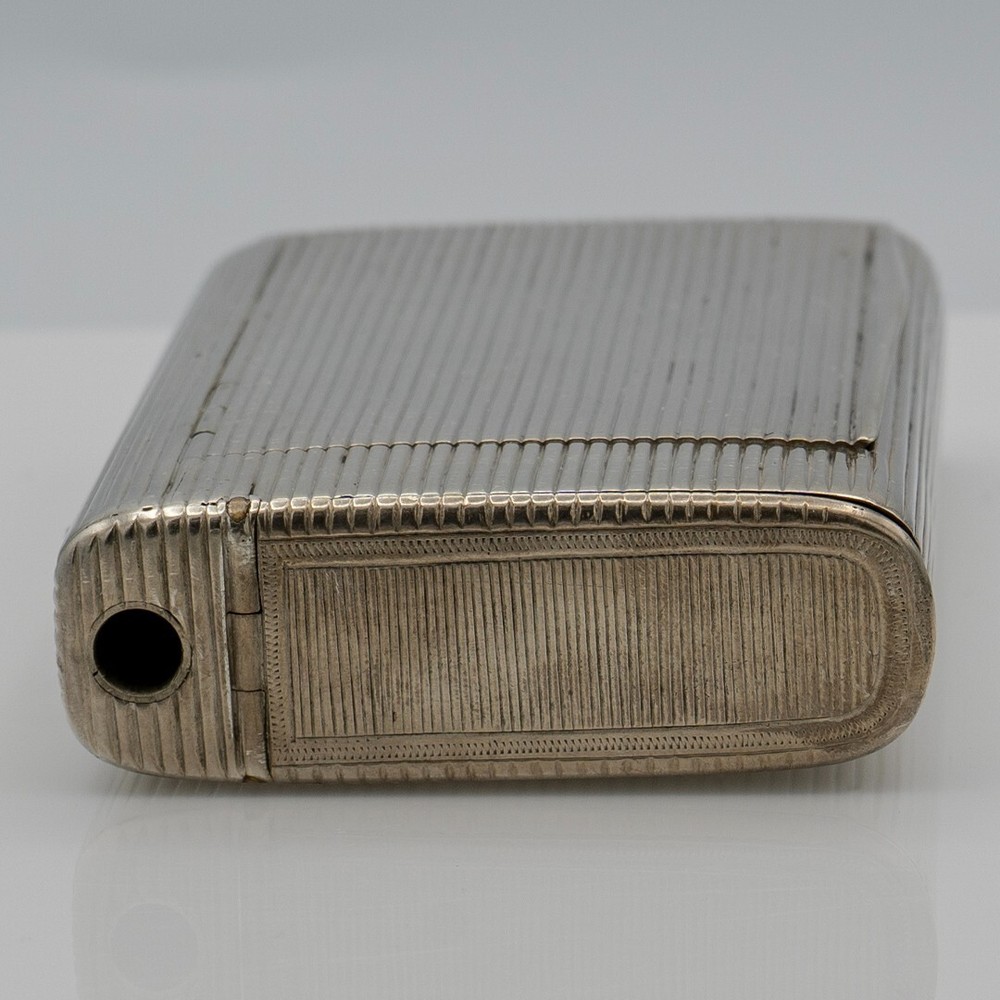 ANTIQUE RUSSIAN 84 SILVER RIBBED CIGARETTE CASE