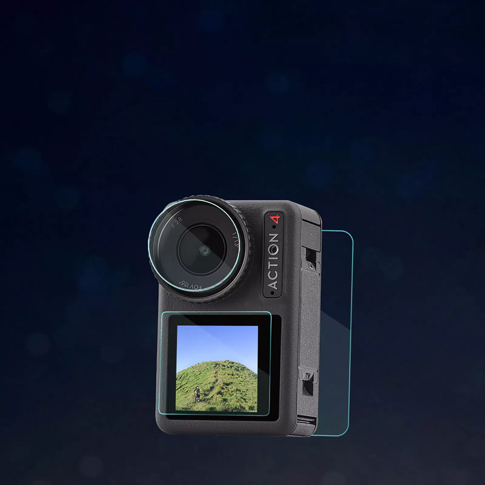 For DJI OSMO ACTION 4 Camera Screen Protector Lens HD Tempered Glass Film