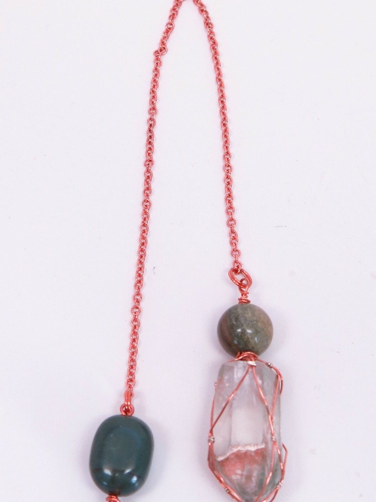 Natural, Brasilian Dendrite Quartz Point Custom Pendulum