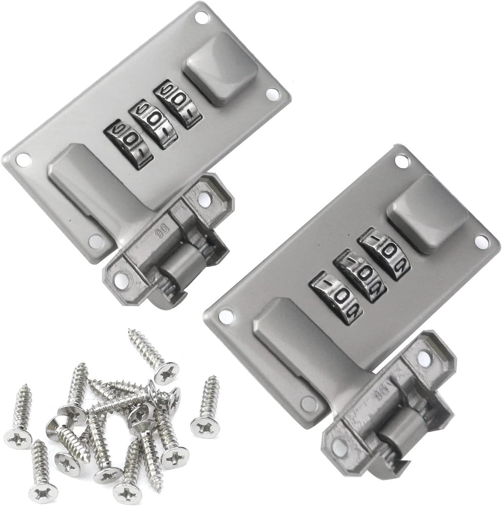 2PCS Luggage Suitcase Combination Lock 3 Digit Combination Password Lock Buckle