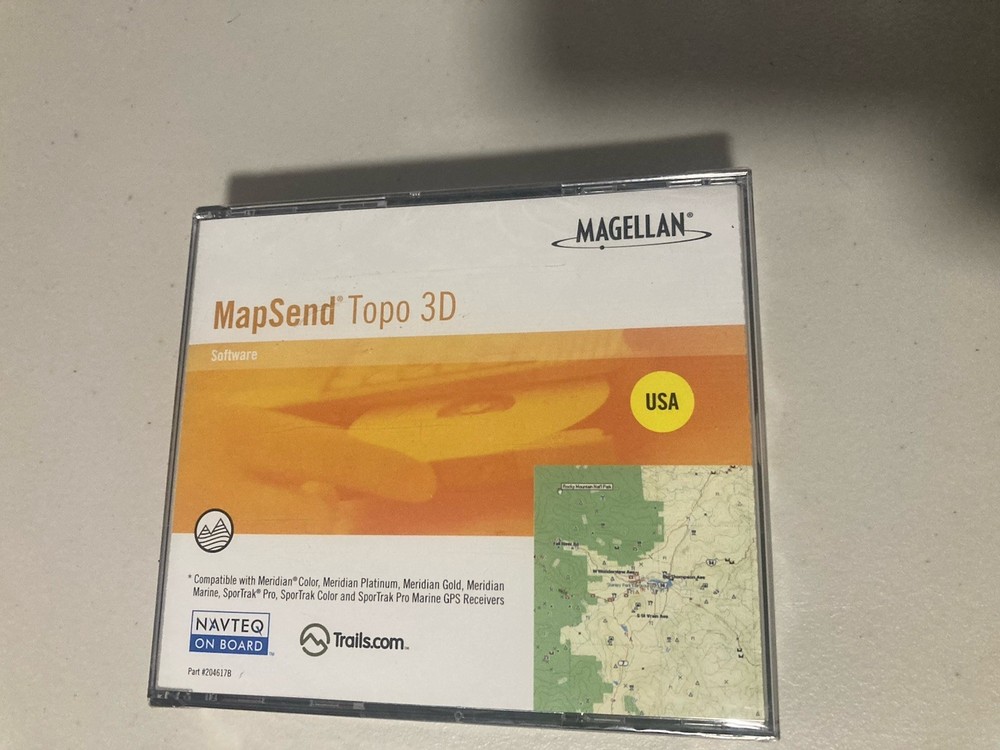 MAGELLAN MAPSEND TOPO 3D SOFTWARE 980611-09 VERSION 1