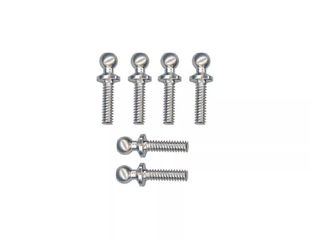 Team Associated #6276 BALLSTUD .20 SILVER S.H.